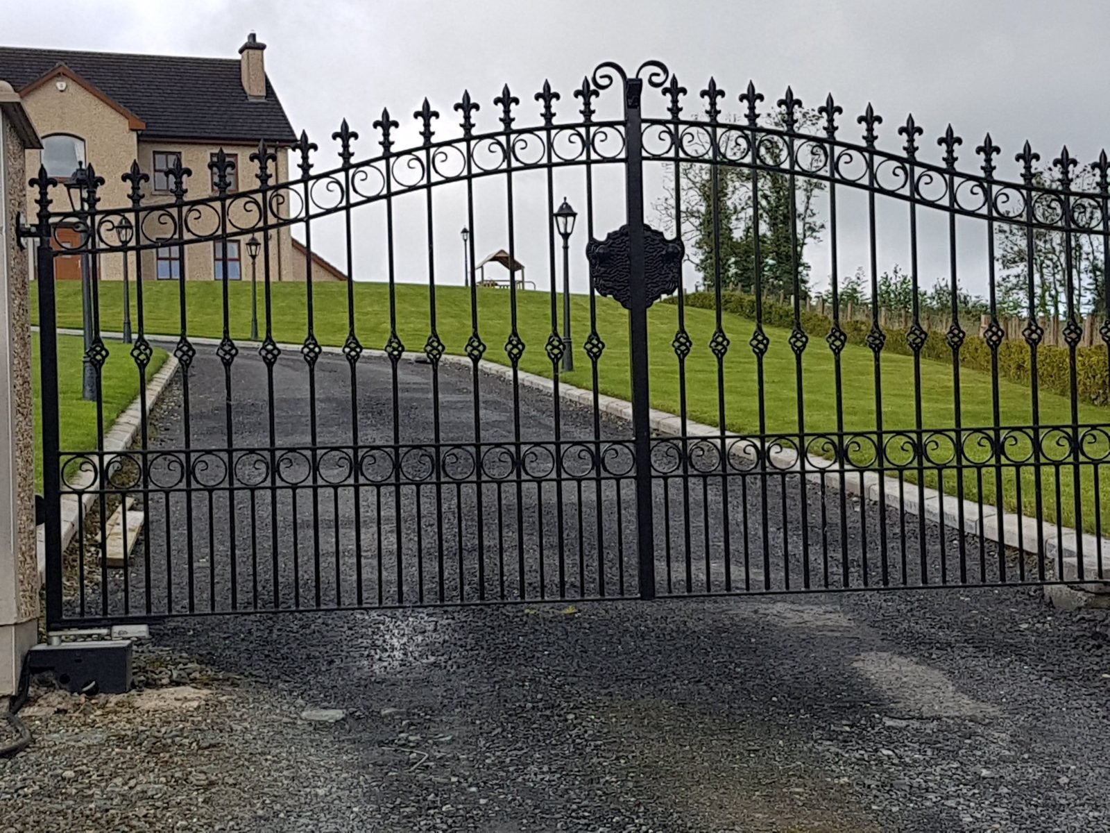 Ornate wrought iron gates like these for homes in Dromore